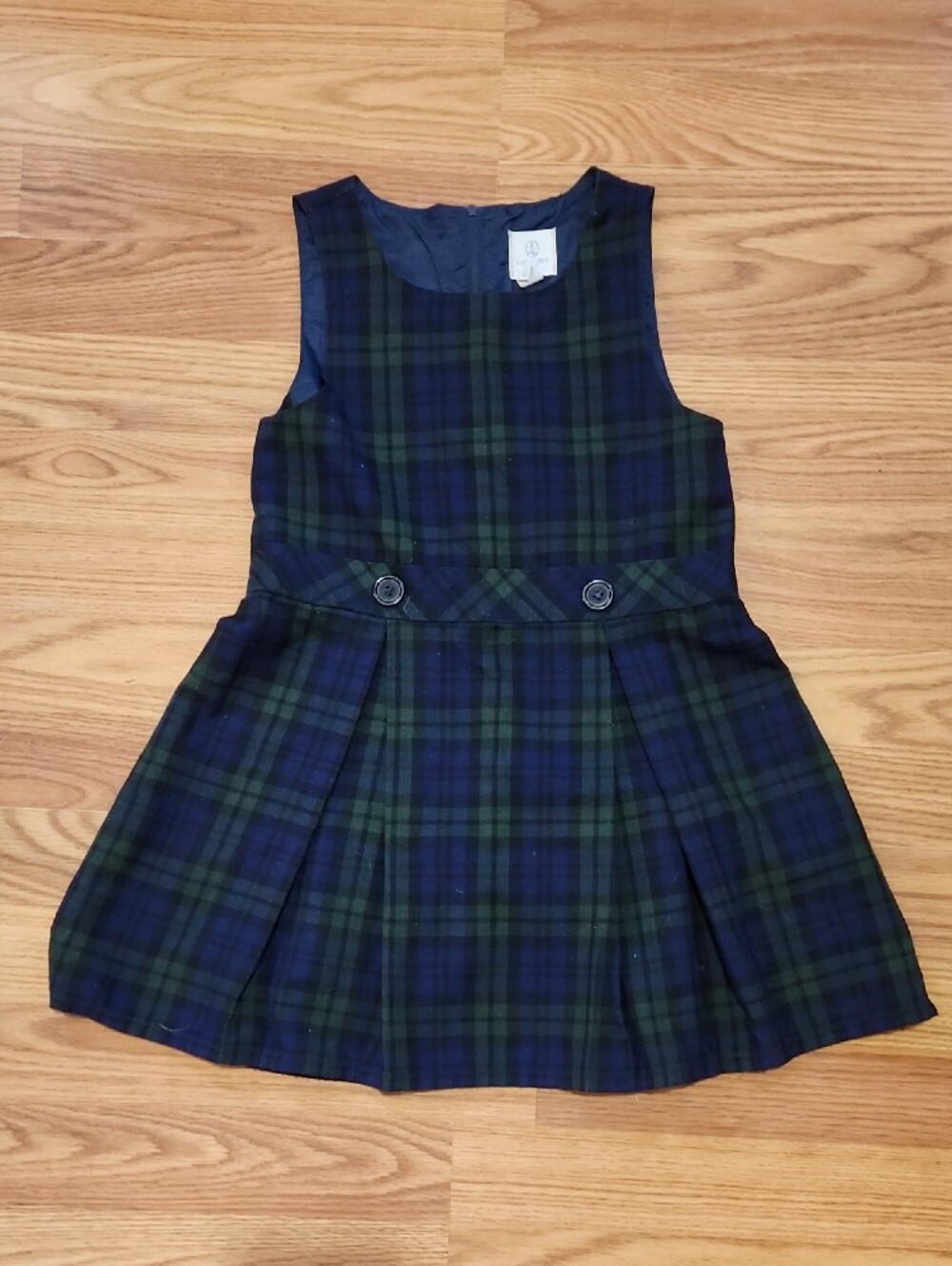 Girl's Plaid Catholic Parochial School Jumper Dress Sz 6